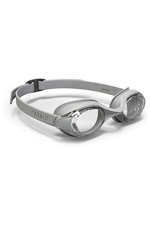 - Yüzücü Gözlüğü Ayarlanabilir Kayış Standart Boy Gri 100 Ready Buğu Yapmaz Ve Su Geçirmez