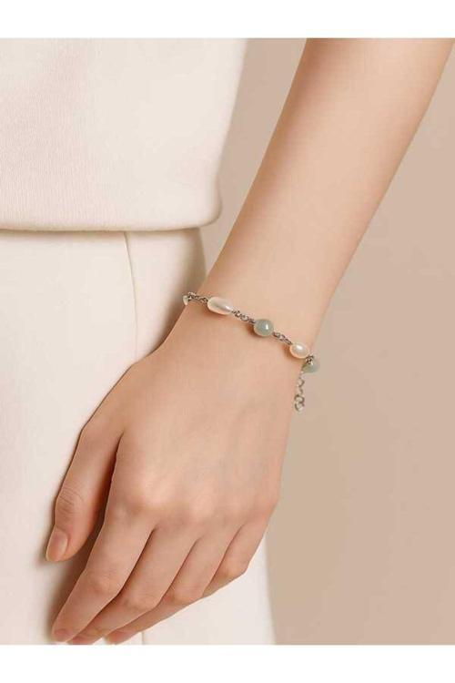 Stainless Steel 316L Paslanmaz Çelik Şık Günlük Boncuklu Bileklik