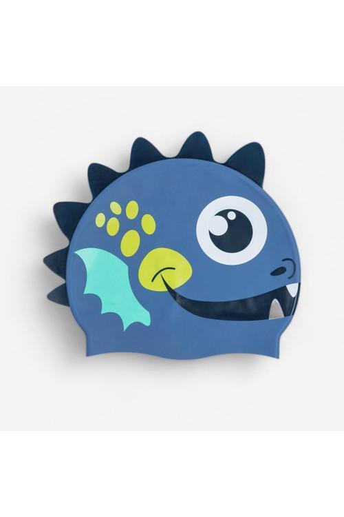 Nabaiji Silikon Havuz Bonesi - Mavi/Sarı Ejderha Modeli - Standart Beden