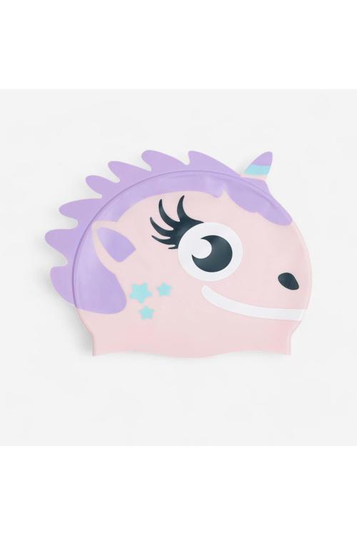 Nabaiji Silikon Havuz Bonesi - Pembe/Mor Boynuzlu At Modeli - Standart Beden