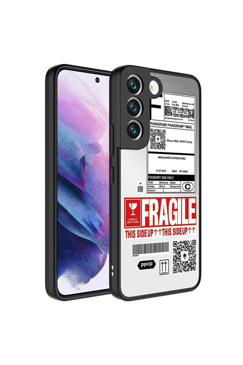 Galaxy S21 Fe Aynalı Desenli Kamera Korumalı Parlak Mirror Kılıf-Fragile