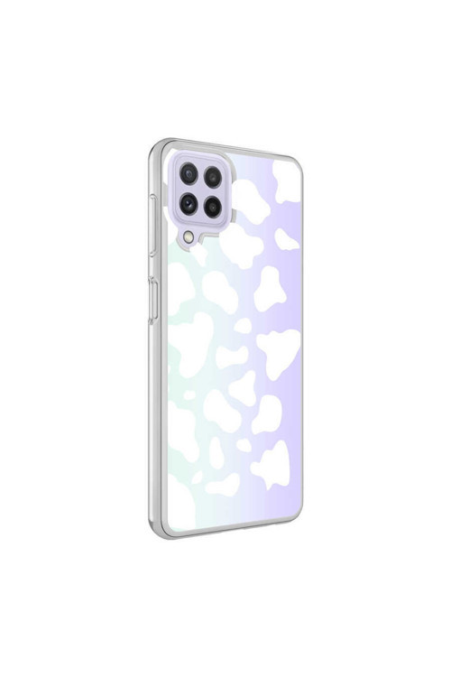 Galaxy A22 4G M-Blue Desenli Kapak-Cow No2