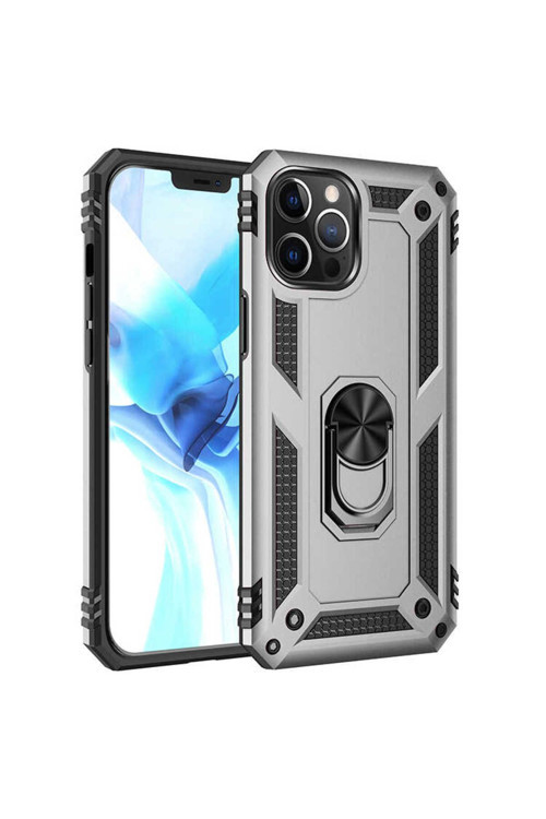 İphone 12 Pro Max Uyumlu Csm Vega Kılıf-Gri