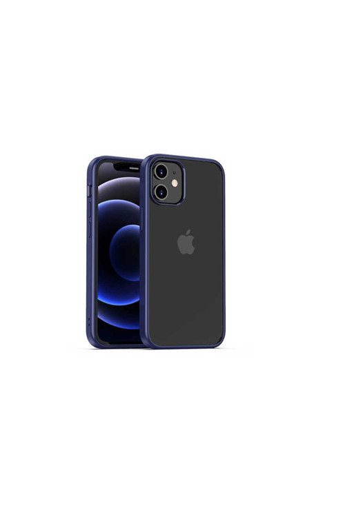 İphone 12 Mini Uyumlu Hom Silikon-Lacivert