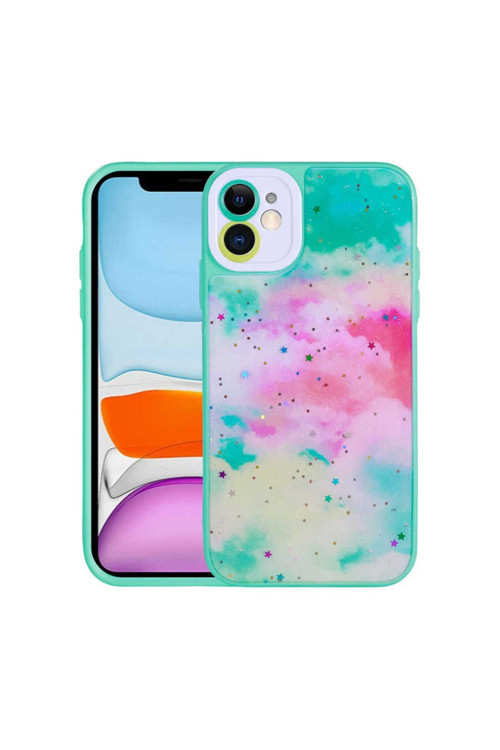 İphone 11 Uyumlu Kamera Korumalı Sert Desenli Pami Kılıf-No5