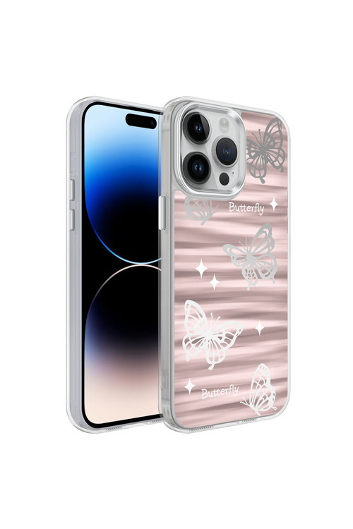 İphone 14 Pro Max Uyumlu Aihttgli Parlak Tasarımlı Mimbo Kılıf-No5