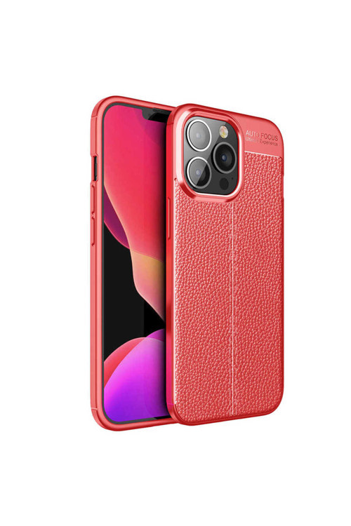 İphone 13 Pro Uyumlu Niss Silikon Kılıf-Kırmızı