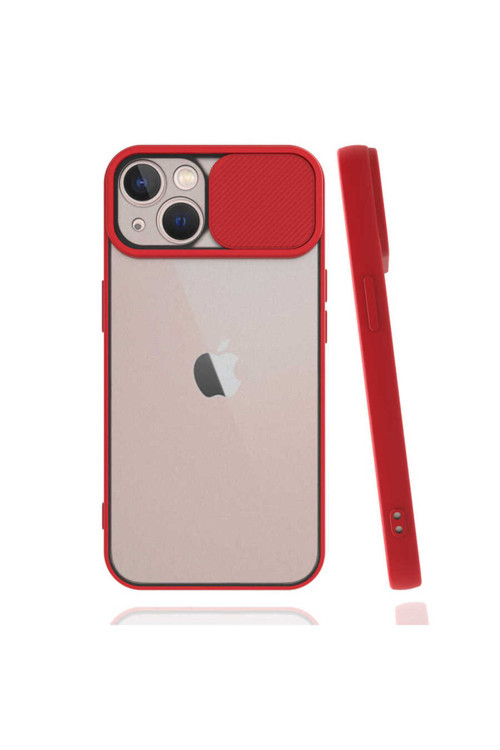 İphone 13 Uyumlu Lnsm-İ Kılıf-Kırmızı