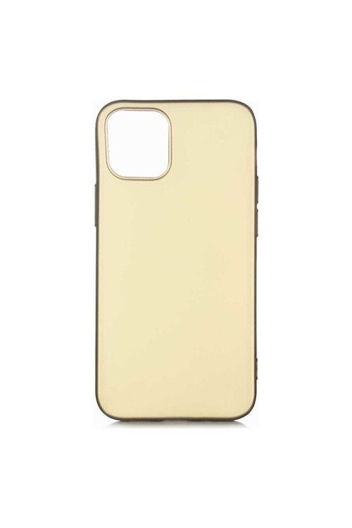 İphone 12 Pro Max Uyumlu Mkc Premier Silikon Kılıf-Gold