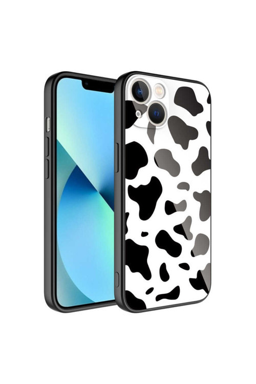 Apple Iphone 13 Uyumlu Kılıf Kamera Korumalı Desenli Sert Silikon Epoksi Kapak (No7)