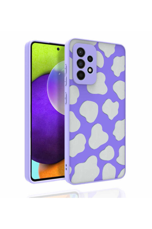 Galaxy A52 Kılıf Desenli Kamera Korumalı Parlak Nora Kapak