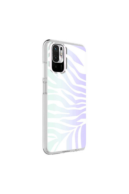Redmi Note 10 Kılıf M-Blue Desenli Kapak - Zebra No1