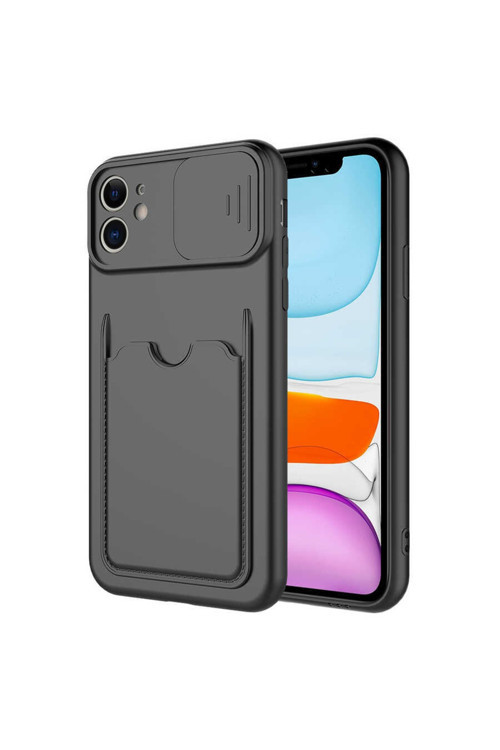 Apple Iphone 11 Uyumlu Kılıf ? Kartix Kapak (Siyah)