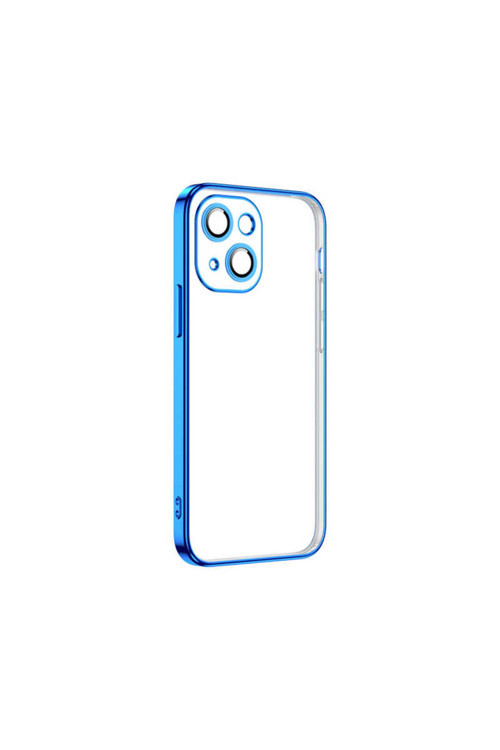 İphone 13 Uyumlu Krep Kılıf-Mavi