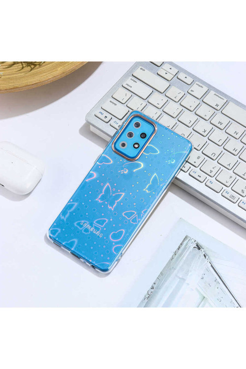 Galaxy A52 Sidney Desenli Sert Kapak-Butterfly No2