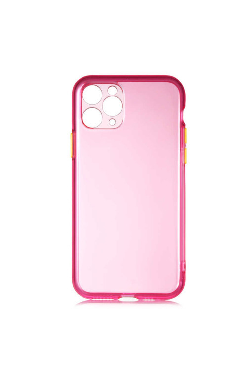Apple Iphone 11 Pro Max Uyumlu Kılıf Bistro Kapak (Pembe)