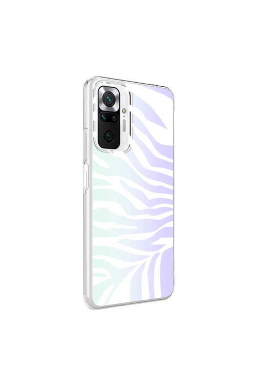 Redmi Note 10 Pro Kılıf Mnc M-Blue Desenli Kapak - Zebra No1