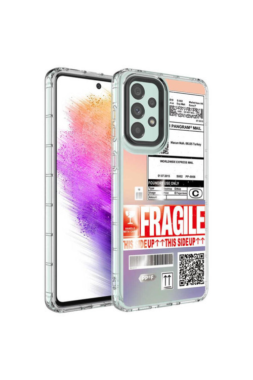 Galaxy A13 4G Kılıf Kamera Korumalı Renkli Desenli Sert Silikon Korn Kapak