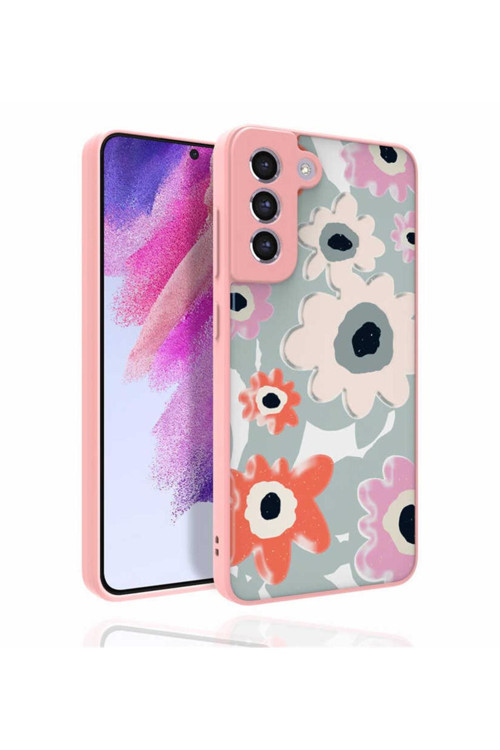 Galaxy S21 Fe Kılıf Desenli Kamera Korumalı Parlak Nora Kapak