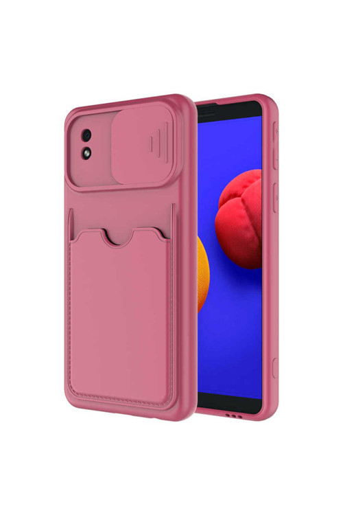 Galaxy A01 Core Kılıf Tygo Kartix Kapak - Koyu Mor
