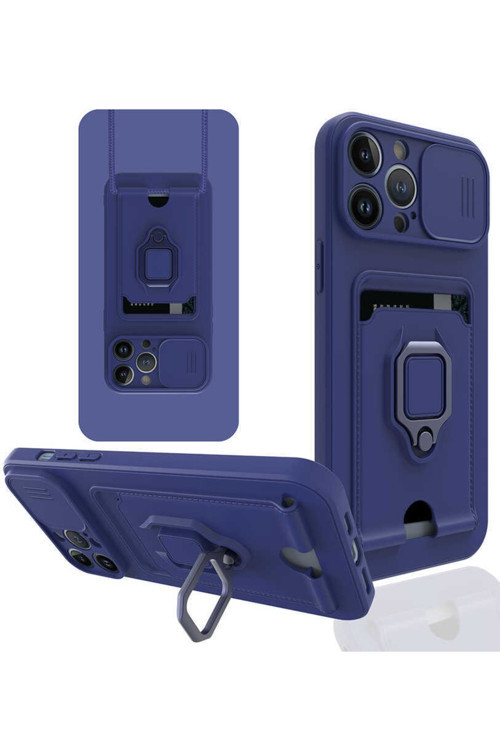 Apple Iphone 13 Pro Uyumlu Kılıf Pelit Kapak (Lacivert)