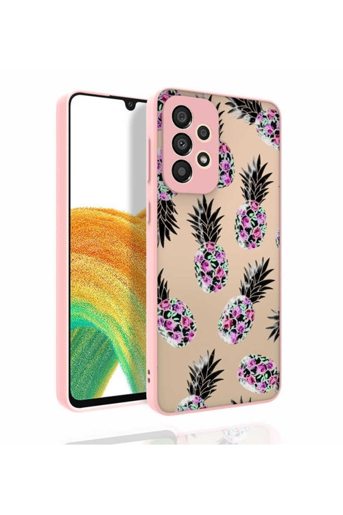 Galaxy A33 5G Kılıf Desenli Kamera Korumalı Parlak Nora Kapak