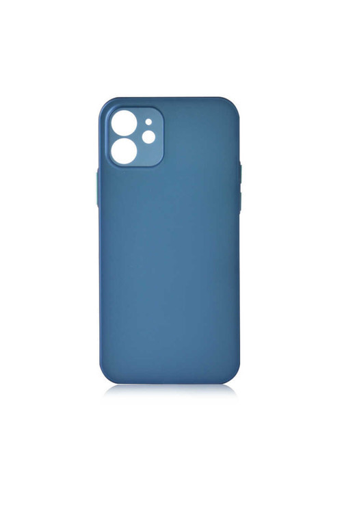 Uyumlu Iphone 12 Mini Kılıf ???? Slims Kapak Renk Saks Mavi