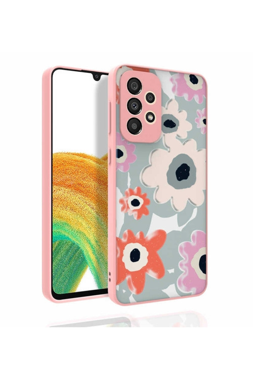 Galaxy A33 5G Kılıf Desenli Kamera Korumalı Parlak Nora Kapak