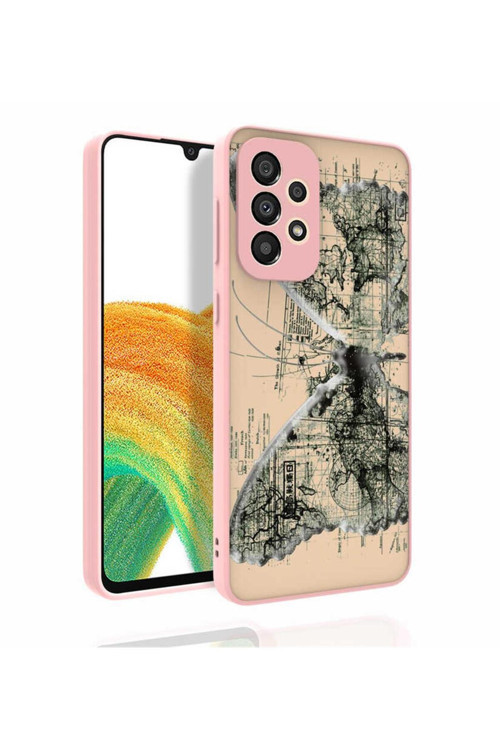 Galaxy A33 5G Kılıf Desenli Kamera Korumalı Parlak Nora Kapak