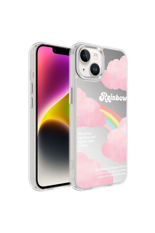 İphone 14 Uyumlu Airbagli Parlak Tasarımlı Mimbo Kılıf-No6