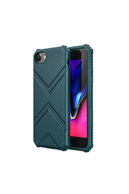 Apple Iphone Se 2022 Uyumlu Kılıf Hank Silikon (Koyu Yeşil)