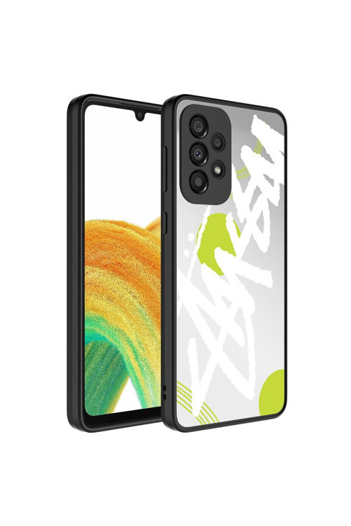 Galaxy A33 5G Kılıf Aynalı Desenli Kamera Korumalı Parlak Mirror Kapak