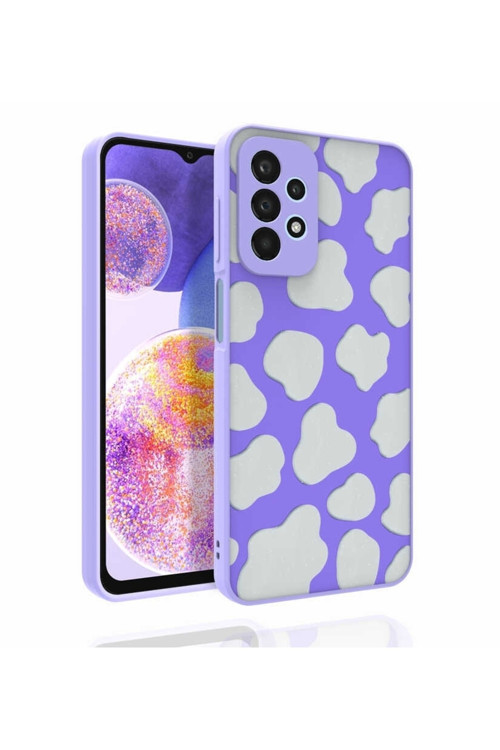 Galaxy A23 Kılıf Desenli Kamera Korumalı Parlak Nora Kapak