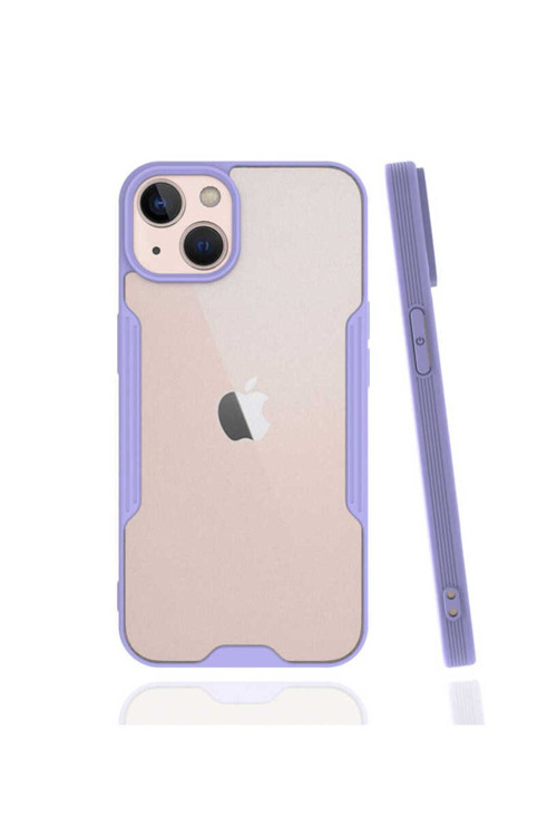 İphone 13 Uyumlu Parfe Kılıf-Mor
