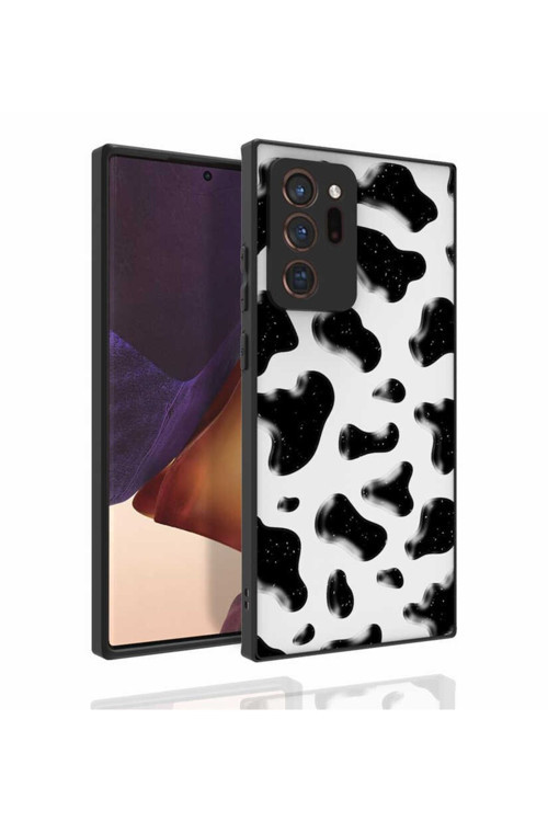Galaxy Note 20 Ultra Kılıf Desenli Kamera Korumalı Parlak Nora Kapak
