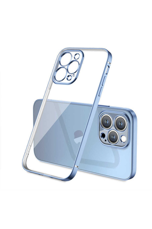 Uyumlu Iphone 13 Pro Kılıf Gbox Kapak Lacivert