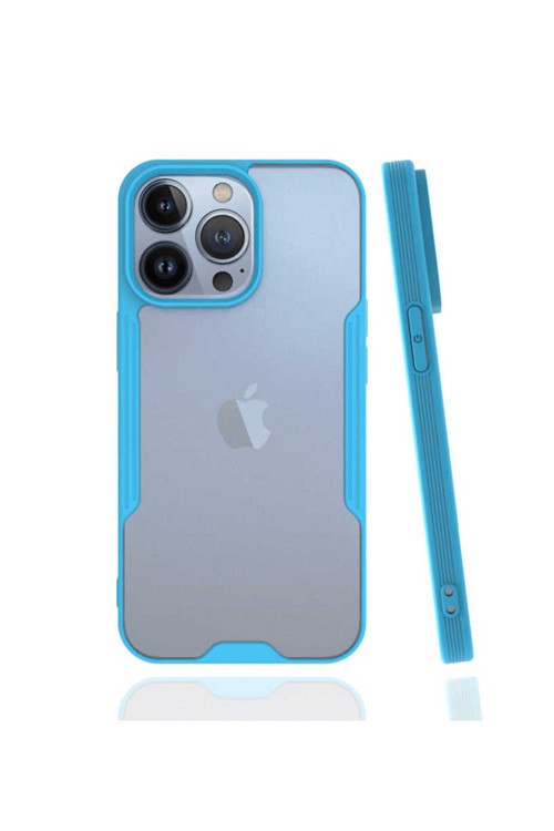 İphone 13 Pro Uyumlu Parfe Kılıf-Mavi