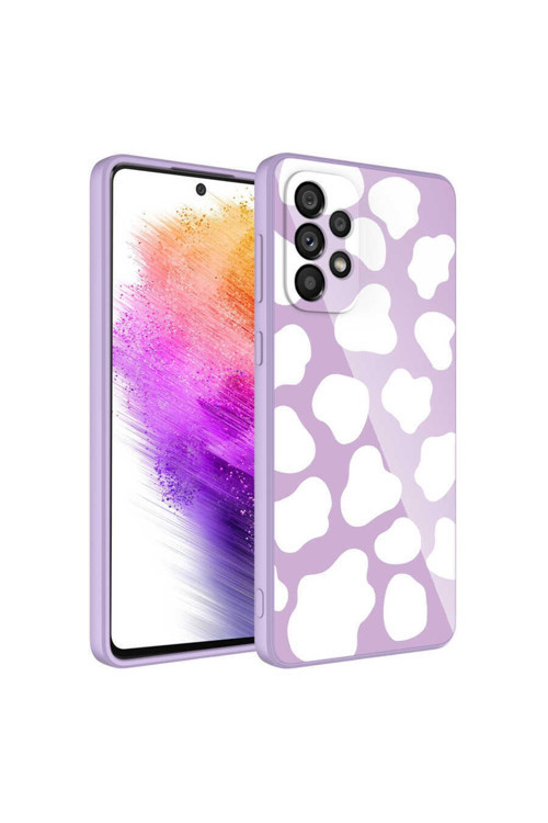 Galaxy A23 Kılıf Kamera Korumalı Desenli Sert Silikon Epoksi Kapak - No6