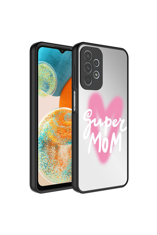 Galaxy A23 Kılıf Aynalı Desenli Kamera Korumalı Parlak Mirror Kapak