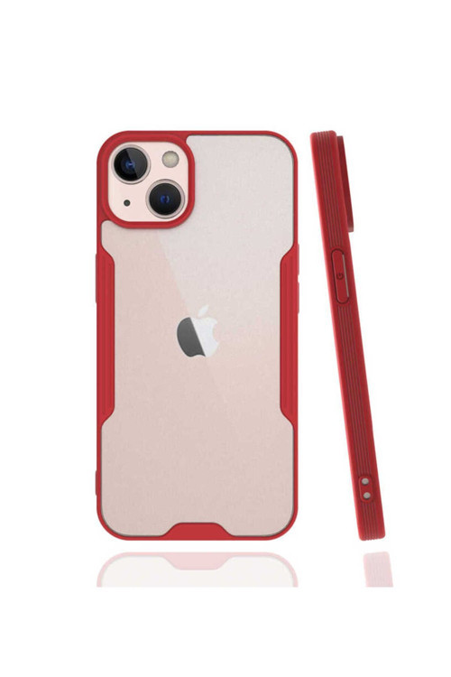 İphone 13 Mini Uyumlu Parfe Kılıf-Kırmızı