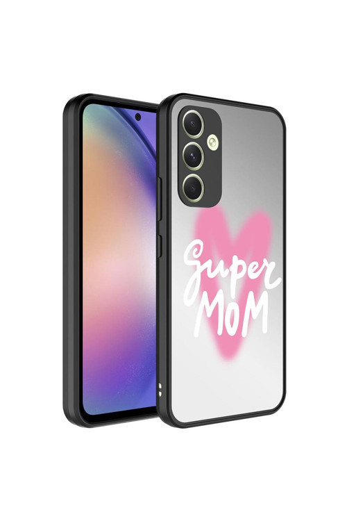 Galaxy A34 Kılıf Aynalı Desenli Kamera Korumalı Parlak Mirror Kapak