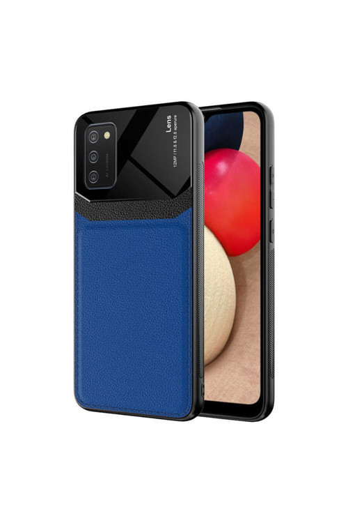Samsung Galaxy A02S Kılıf Emiks Kapak (Lacivert)