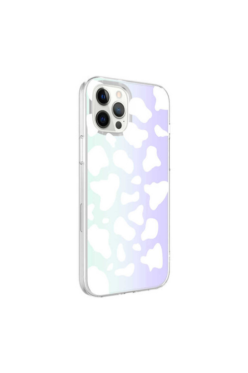 İphone 12 Pro Max Uyumlu Csk M-Blue Desenli Kılıf-Cow No2