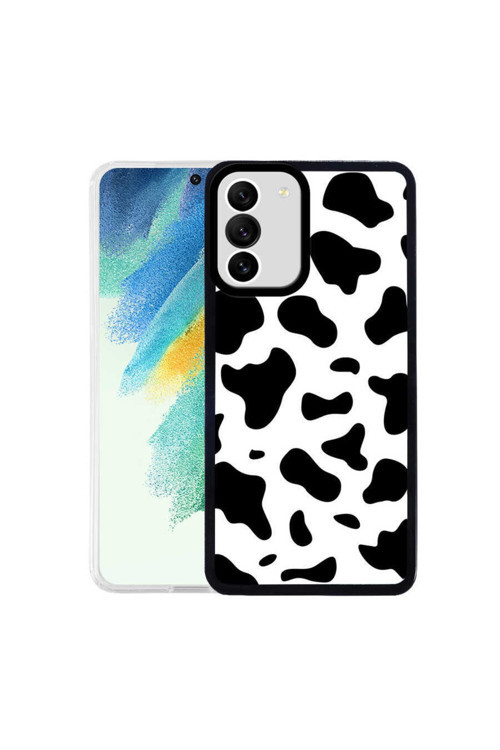 Samsung Galaxy S21 Fe Kılıf M-Fit Desenli Kapak (Cow No1)