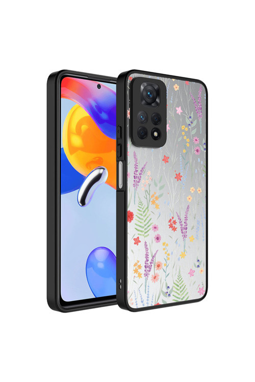 Redmi Note 12 Pro 4G Kılıf Aynalı Desenli Kamera Korumalı Parlak Ecrz Mirror Kapak - Dallar