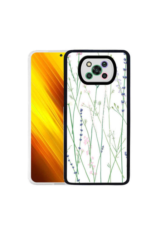 Xiaomi Poco X3 Kamera Korumalı Desenli Silikon Kılıf M-Fit Kapak,Flower No4