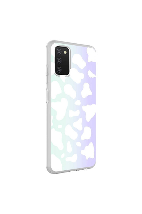 Galaxy A03S Kılıf M-Blue Desenli Kapak