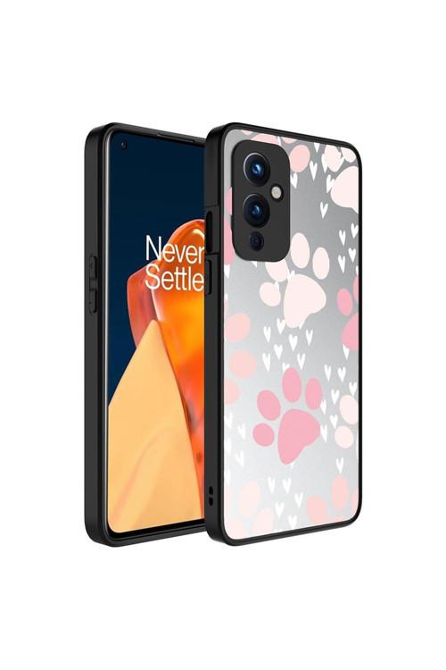 One Plus 9 Kılıf Aynalı Desenli Kamera Korumalı Parlak Mirror Kapak