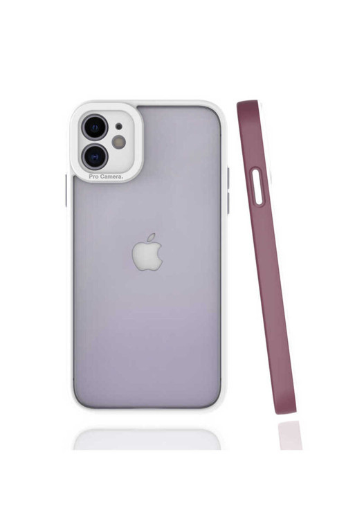 İphone 11 Uyumlu Mima Kılıf-Mürdüm
