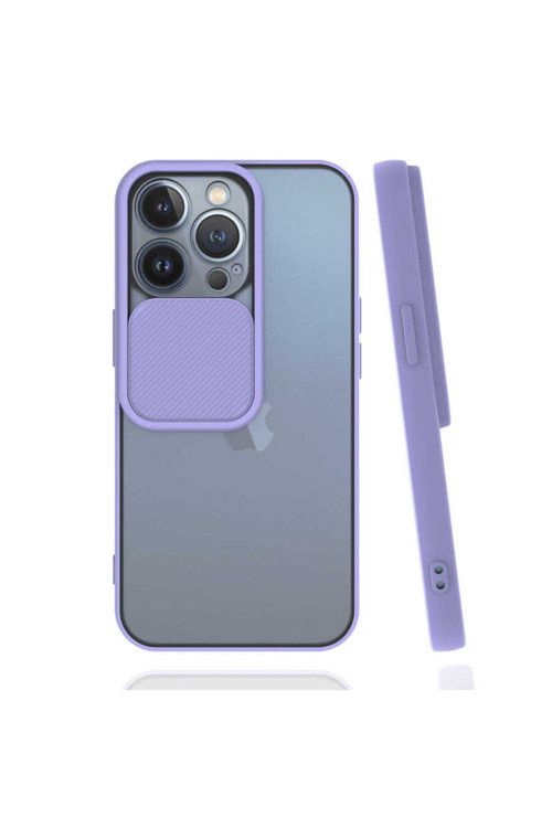İphone 13 Pro Uyumlu Lnsm-İ Kılıf-Lila